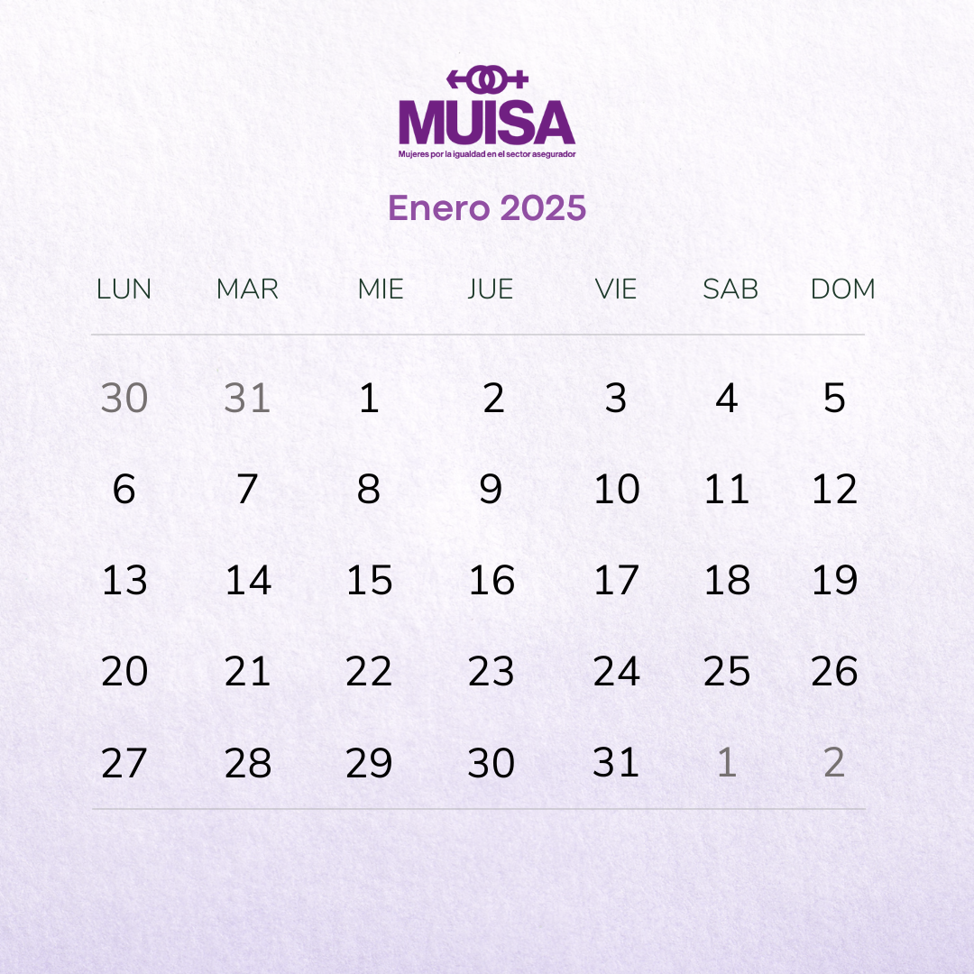 Calendario Enero 2025 calendario MUISA enero 2025